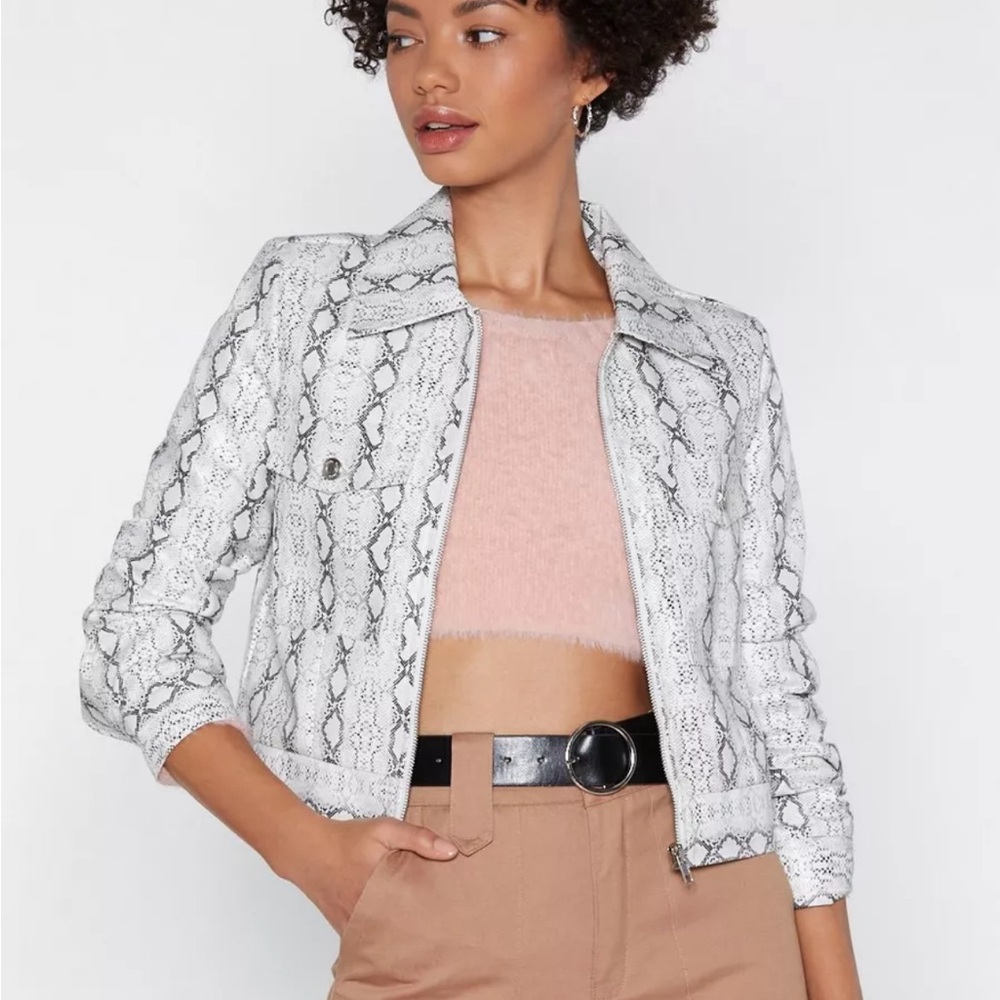 Nasty gal snake skin jacket